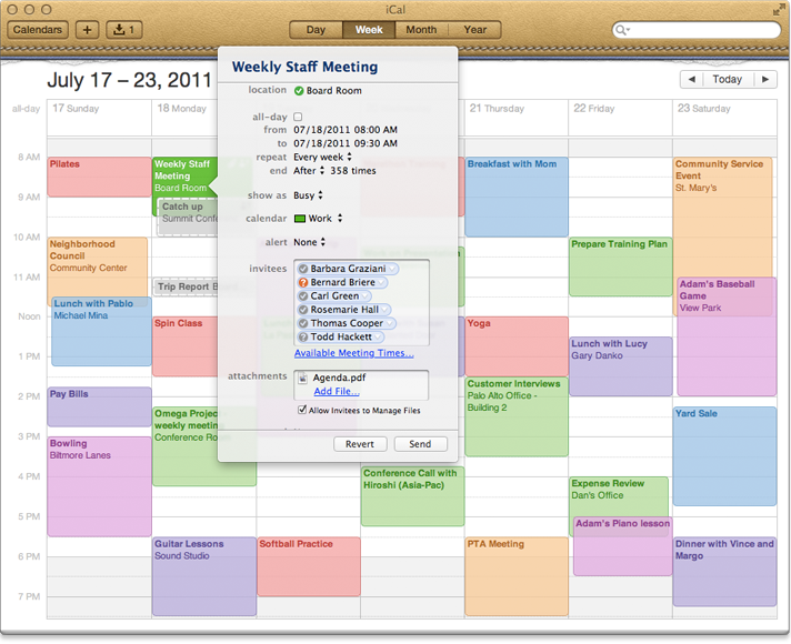 ical server meeting demo